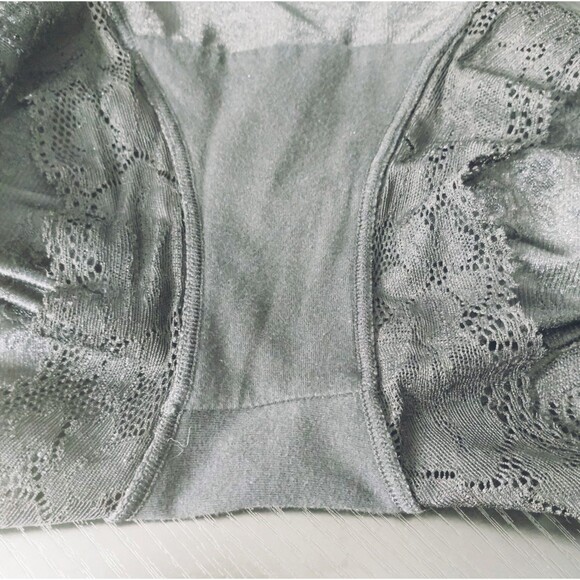 Maidenform Shapewear Girdle Women's L Black French High Cut Lace Back Flap - Picture 8 of 12